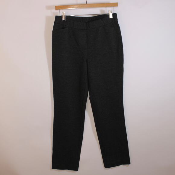 J. Jill Gray Pointe Slim Leg Dress Pants With A Stretchy Waist Size SP - Picture 1 of 5
